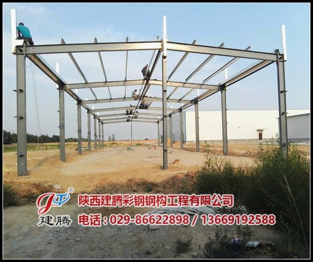 陜西誠信制藥有限公司鋼結構庫房順利竣工